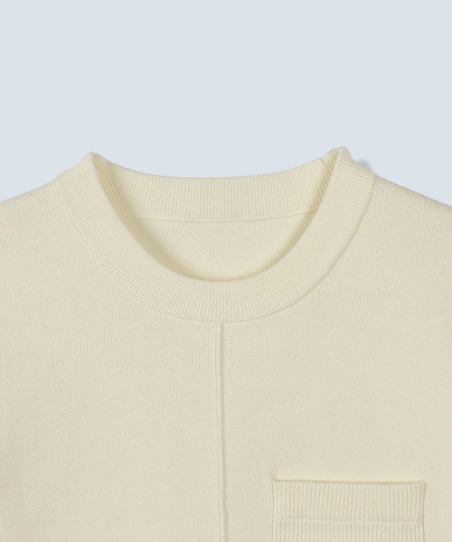 OMMO(オーエムエムオー)の「CIRCLE CUT CREW NECK KT TOP(ニット/セーター・レディース・ブルー/グレー/ブラック/ピンク/ボルドー/ホワイト・F)」の8枚目の写真