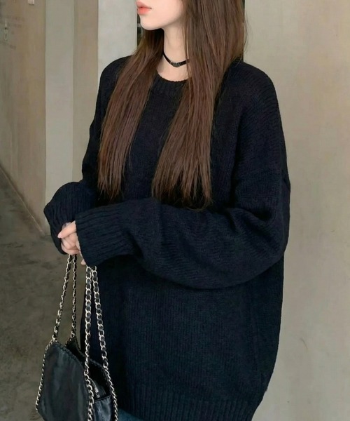 cammie(キャミー)の「リブニットトップスセットアップ(アンサンブル・レディース・ホワイト/ブラック/グレー・F)」の10枚目の写真