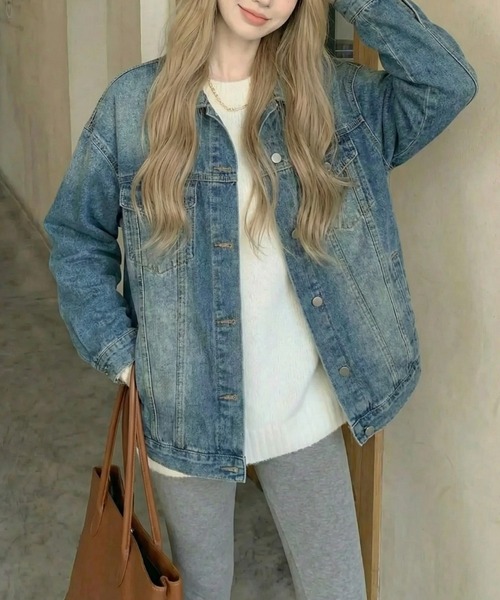 cammie(キャミー)の「リブニットトップスセットアップ(アンサンブル・レディース・ホワイト/ブラック/グレー・F)」の8枚目の写真