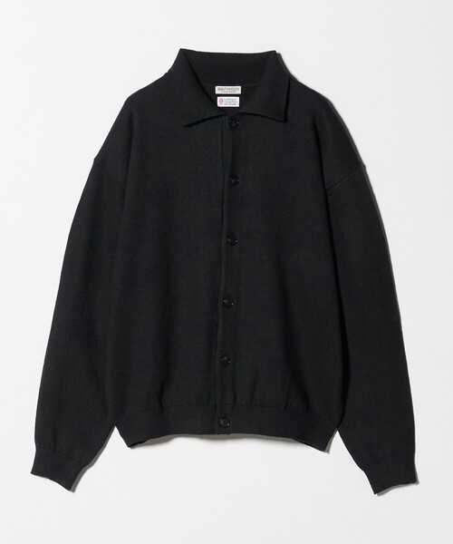 BEAUTY&YOUTH UNITED ARROWS(ビューティーアンドユースユナイテッドアローズ)の「ハイブリッド リネン ポロカラー ジャケット ウォッシャブル(カーディガン/ボレロ・メンズ・ブラウン/ブラック・S/M/L/XL)」の1枚目の写真