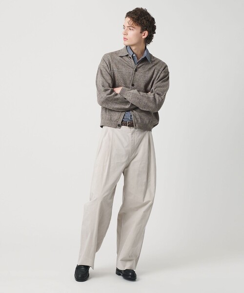 BEAUTY&YOUTH UNITED ARROWS(ビューティーアンドユースユナイテッドアローズ)の「ハイブリッド リネン ポロカラー ジャケット ウォッシャブル(カーディガン/ボレロ・メンズ・ブラウン/ブラック・S/M/L/XL)」の22枚目の写真