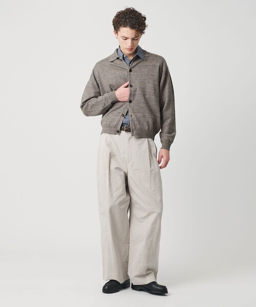 BEAUTY&YOUTH UNITED ARROWS(ビューティーアンドユースユナイテッドアローズ)の「ハイブリッド リネン ポロカラー ジャケット ウォッシャブル(カーディガン/ボレロ・メンズ・ブラウン/ブラック・S/M/L/XL)」の21枚目の写真