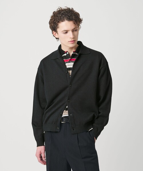 BEAUTY&YOUTH UNITED ARROWS(ビューティーアンドユースユナイテッドアローズ)の「ハイブリッド リネン ポロカラー ジャケット ウォッシャブル(カーディガン/ボレロ・メンズ・ブラウン/ブラック・S/M/L/XL)」の20枚目の写真