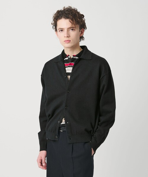 BEAUTY&YOUTH UNITED ARROWS(ビューティーアンドユースユナイテッドアローズ)の「ハイブリッド リネン ポロカラー ジャケット ウォッシャブル(カーディガン/ボレロ・メンズ・ブラウン/ブラック・S/M/L/XL)」の19枚目の写真