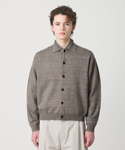 BEAUTY&YOUTH UNITED ARROWS(ビューティーアンドユースユナイテッドアローズ)の「ハイブリッド リネン ポロカラー ジャケット ウォッシャブル(カーディガン/ボレロ・メンズ・ブラウン/ブラック・S/M/L/XL)」の17枚目の写真