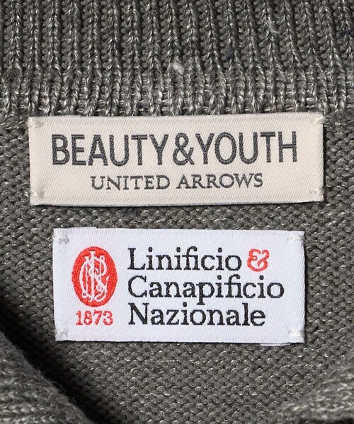 BEAUTY&YOUTH UNITED ARROWS(ビューティーアンドユースユナイテッドアローズ)の「ハイブリッド リネン ポロカラー ジャケット ウォッシャブル(カーディガン/ボレロ・メンズ・ブラウン/ブラック・S/M/L/XL)」の5枚目の写真