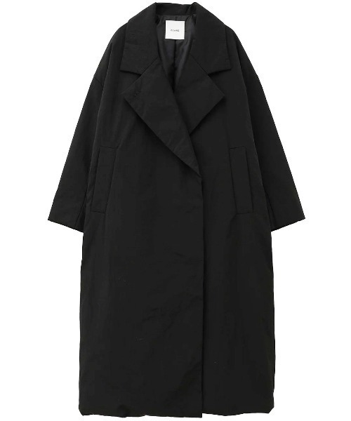 CLANE(クラネ)の「CLANE/クラネ/COLOR DOWN CHESTER COAT(ダウンジャケット/コート・レディース・ブラック/カーキ・1)」の1枚目の写真