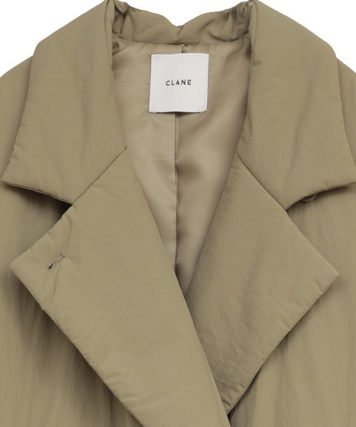 CLANE(クラネ)の「CLANE/クラネ/COLOR DOWN CHESTER COAT(ダウンジャケット/コート・レディース・ブラック/カーキ・1)」の9枚目の写真