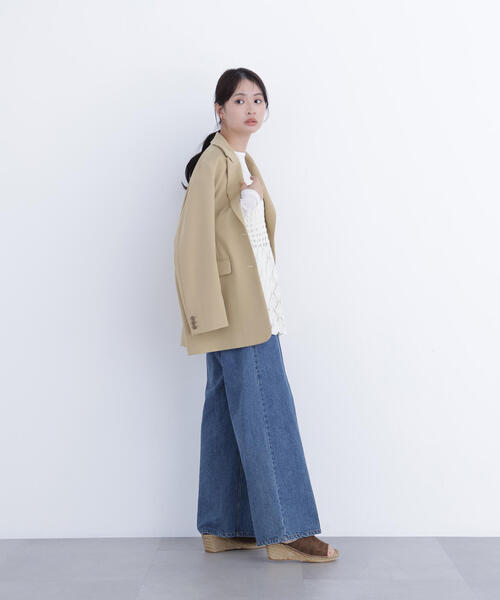 N.（N. Natural Beauty Basic）（エヌエヌナチュラルビューティーベーシック）の「【N.】カギアミニットキャミソール（キャミソール・レディース・レッド/ブラウン/オフホワイト・ﾌﾘ-）」の12枚目の写真