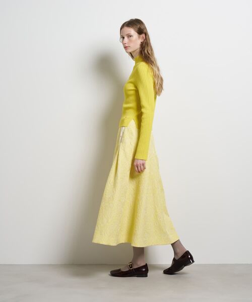 LANVIN en Bleu(ランバンオンブルー)の「ランダムリブハイネックニット(ニット/セーター・レディース・グリーン/イエロー/ブラック/オフホワイト・38)」の14枚目の写真