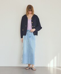 GRACE CLASS（グレースクラス）の「ニットフーディブルゾン（ブルゾン）」