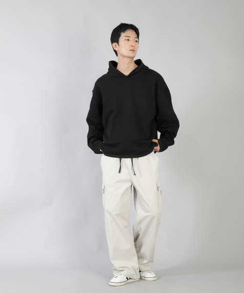 SAINTCREW(セントクルー)の「ミニマルオーバーサイズフードパーカー MOH-867 ブラック(パーカー・メンズ・その他・MEDIUM/LARGE/X-LARGE)」の7枚目の写真