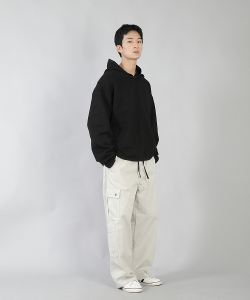 SAINTCREW(セントクルー)の「ミニマルオーバーサイズフードパーカー MOH-867 ブラック(パーカー・メンズ・その他・MEDIUM/LARGE/X-LARGE)」の8枚目の写真