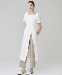 HYEYEONG KIM（ヘヨン キム）の「Chiffon Layered Maxi Blouse Jacket - White（シャツ/ブラウス）」