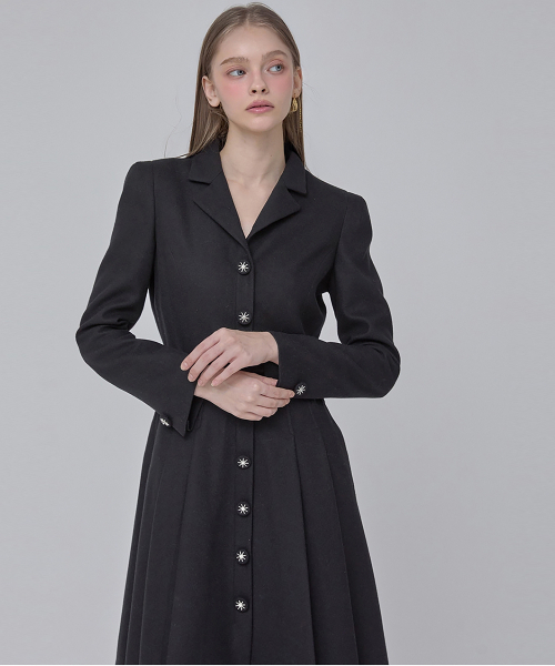 JULIY&CALLA（ジュリー&カラー）の「24 FW カラー106 ディア ジゼル ワンピース ブラック（ワンピース・レディース・その他・SMALL）」の3枚目の写真