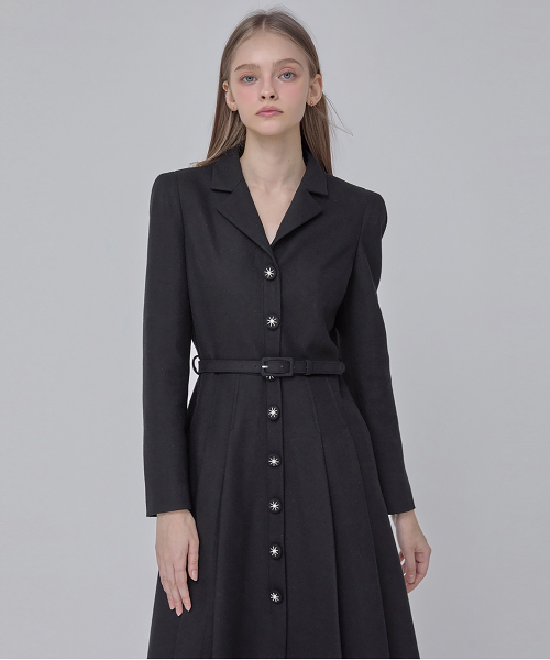 JULIY&CALLA（ジュリー&カラー）の「24 FW カラー106 ディア ジゼル ワンピース ブラック（ワンピース・レディース・その他・SMALL）」の4枚目の写真
