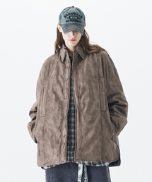 HEDER HELEN（ヘダーヘレン）の「Quilted daddy fit shirts brown（シャツ/ブラウス）」