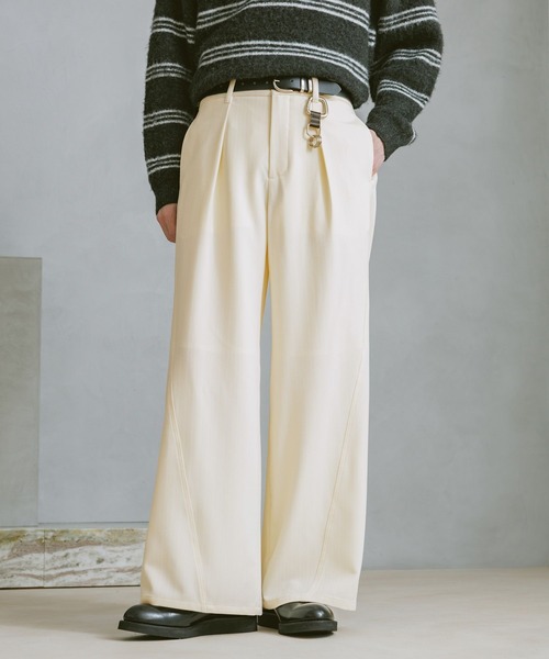 セール】CURVE SEAM WIDE SLACKS / カーブシームワイドスラックス