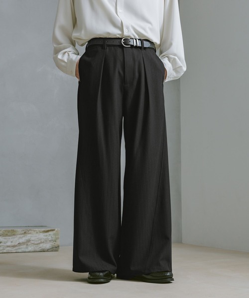 セール】CURVE SEAM WIDE SLACKS / カーブシームワイドスラックス