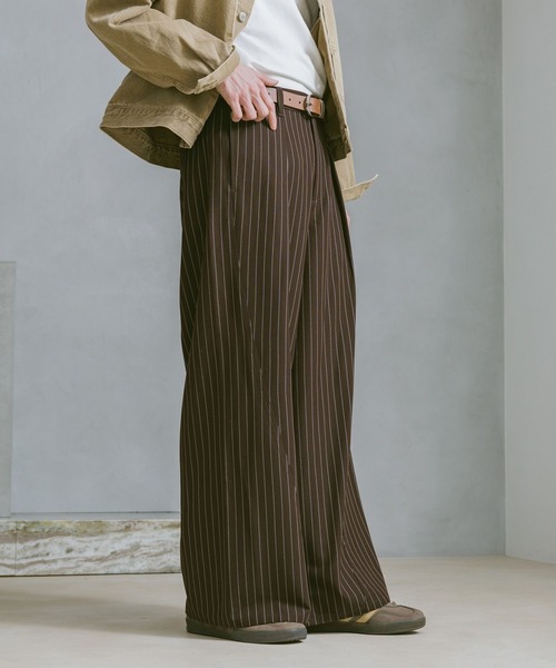 セール】CURVE SEAM WIDE SLACKS / カーブシームワイドスラックス