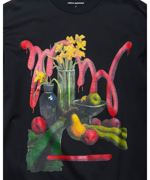 uniform experiment(ユニフォームエクスペリメント)の「MICHAEL CHERNO: NARCISSUS TEE(Tシャツ/カットソー・メンズ・ブラック/ホワイト・3/2/1/5/4)」の6枚目の写真