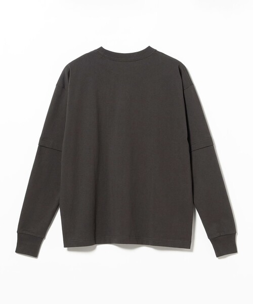 Champion(チャンピオン)の「【別注】Champion / フェイク レイヤード ロングスリーブ Tシャツ(Tシャツ/カットソー・メンズ・ホワイト/ブルー/ブラック・XL/L/M/S)」の8枚目の写真