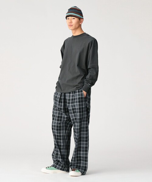 Champion(チャンピオン)の「【別注】Champion / フェイク レイヤード ロングスリーブ Tシャツ(Tシャツ/カットソー・メンズ・ホワイト/ブルー/ブラック・XL/L/M/S)」の10枚目の写真