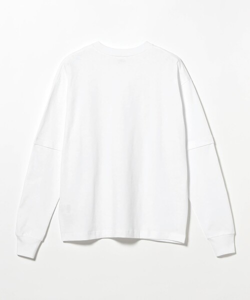 Champion(チャンピオン)の「【別注】Champion / フェイク レイヤード ロングスリーブ Tシャツ(Tシャツ/カットソー・メンズ・ホワイト/ブルー/ブラック・XL/L/M/S)」の14枚目の写真