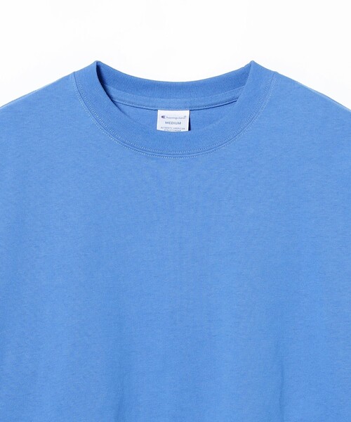 Champion(チャンピオン)の「【別注】Champion / フェイク レイヤード ロングスリーブ Tシャツ(Tシャツ/カットソー・メンズ・ホワイト/ブルー/ブラック・XL/L/M/S)」の18枚目の写真