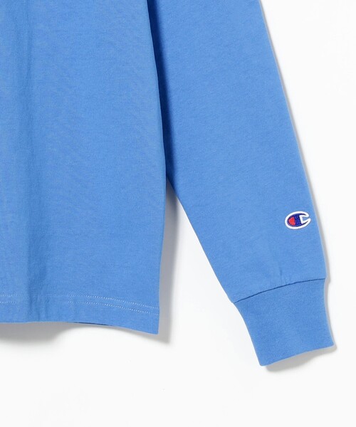 Champion(チャンピオン)の「【別注】Champion / フェイク レイヤード ロングスリーブ Tシャツ(Tシャツ/カットソー・メンズ・ホワイト/ブルー/ブラック・XL/L/M/S)」の19枚目の写真