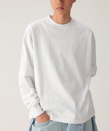【別注】Champion / フェイク レイヤード ロングスリーブ Tシャツ
