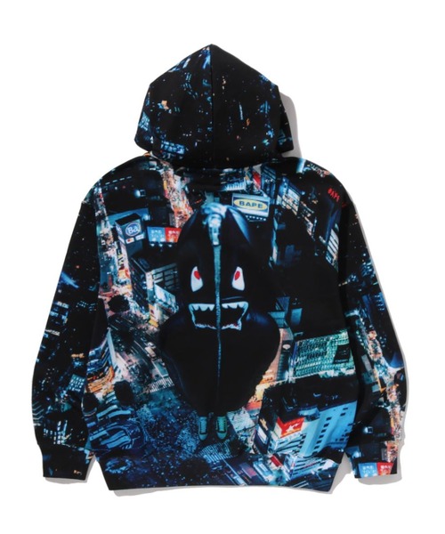 OVERALL PRINT CREASE RELAXED FIT PULLOVER HOODIE（パーカー）｜A