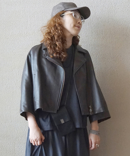追加2》レザー ショートライダースジャケット（ライダースジャケット