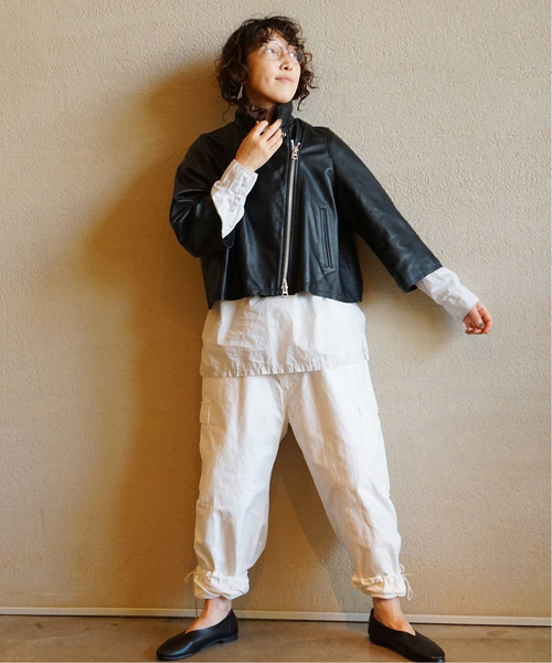 JOURNAL STANDARD LUXE（ジャーナルスタンダード　ラックス）の「《追加2》レザー ショートライダースジャケット（ライダースジャケット・レディース・ブラック/ブラウン・FREE）」の15枚目の写真