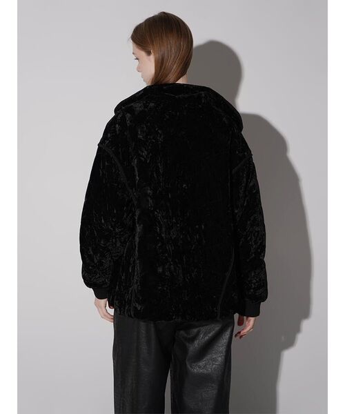:ETHROF(イーサオブ)の「PIPING VELOUR JACKET(その他アウター・レディース・グレー/ブラック・MEDIUM)」の20枚目の写真