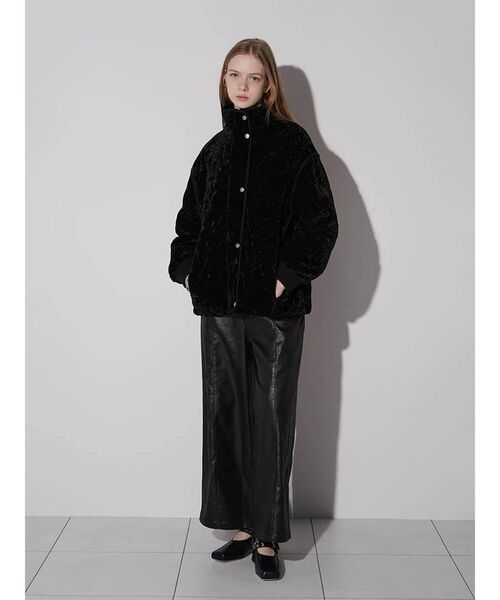 :ETHROF(イーサオブ)の「PIPING VELOUR JACKET(その他アウター・レディース・グレー/ブラック・MEDIUM)」の21枚目の写真