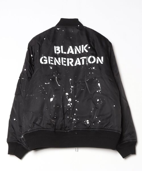 HAND PAINTED PRINTED MA-1 JACKET / ハンドペイント プリント エム