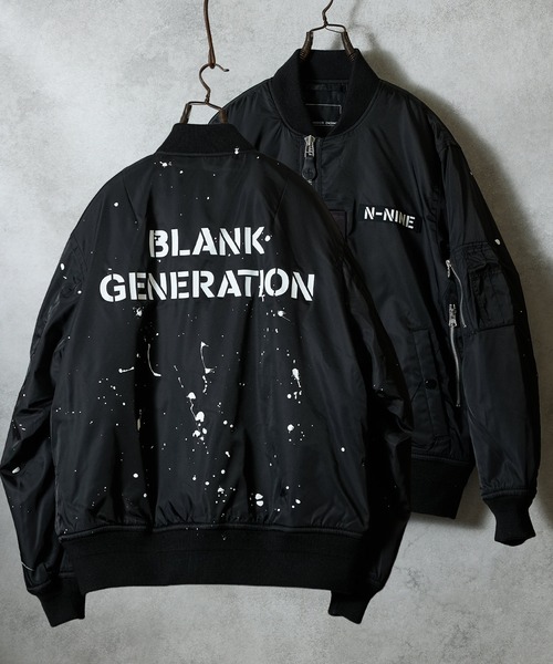 HAND PAINTED PRINTED MA-1 JACKET / ハンドペイント プリント エム