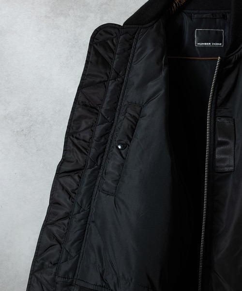 NUMBER (N)INE（ナンバーナイン）の「HAND PAINTED PRINTED MA-1 JACKET / ハンドペイント プリント エムエーワン ジャケット（ミリタリージャケット・メンズ・ブラック系1/ブラック系2・2/3/4）」の22枚目の写真