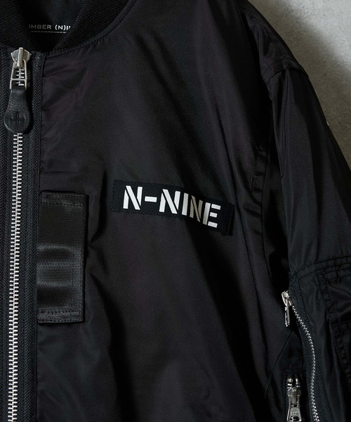 NUMBER (N)INE（ナンバーナイン）の「HAND PAINTED PRINTED MA-1 JACKET / ハンドペイント プリント エムエーワン ジャケット（ミリタリージャケット・メンズ・ブラック系1/ブラック系2・2/3/4）」の17枚目の写真