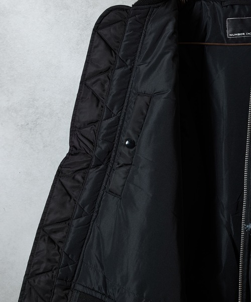 NUMBER (N)INE（ナンバーナイン）の「HAND PAINTED PRINTED MA-1 JACKET / ハンドペイント プリント エムエーワン ジャケット（ミリタリージャケット・メンズ・ブラック系1/ブラック系2・2/3/4）」の11枚目の写真