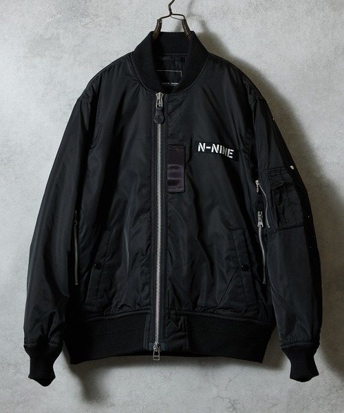 HAND PAINTED PRINTED MA-1 JACKET / ハンドペイント プリント エム