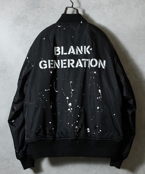 NUMBER (N)INE（ナンバーナイン）の「HAND PAINTED PRINTED MA-1 JACKET / ハンドペイント プリント エムエーワン ジャケット（ミリタリージャケット・メンズ・ブラック系1/ブラック系2・2/3/4）」の15枚目の写真