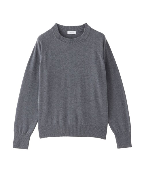 MACKINTOSH PHILOSOPHY（ﾏｯｷﾝﾄｯｼｭ ﾌｨﾛｿﾌｨｰ）の「【WEB&一部店舗限定】リラクシーハイゲージニットプルオーバー（ニット/セーター・レディース・ダークネイビー/チャコールグレー/ベージュ系その他4・38）」の2枚目の写真