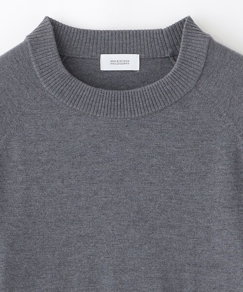 MACKINTOSH PHILOSOPHY（ﾏｯｷﾝﾄｯｼｭ ﾌｨﾛｿﾌｨｰ）の「【WEB&一部店舗限定】リラクシーハイゲージニットプルオーバー（ニット/セーター・レディース・ダークネイビー/チャコールグレー/ベージュ系その他4・38）」の5枚目の写真