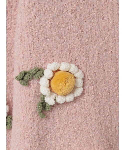 PINK HOUSE(ピンクハウス)の「マーガレットモチーフ使いニットカーディガン(カーディガン/ボレロ・レディース・ブラック/サックスブルー/ピンク/キナリ/パープル・フリー)」の18枚目の写真