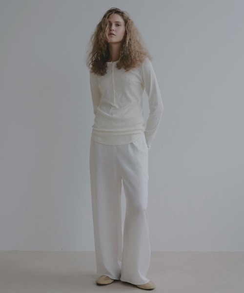 ETRE TOKYO（エトレトウキョウ）の「リラクシーキュプラパンツ（その他パンツ・レディース・ホワイト/ブラウン・S/M）」の9枚目の写真