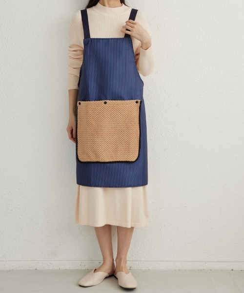 セール】タオル外し可能 バッククロスエプロン（つなぎ/オールインワン