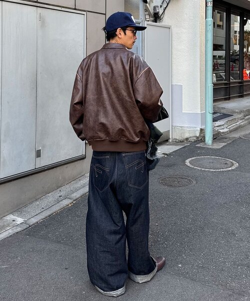 CIAOPANIC(チャオパニック)の「ヴィンテージライクレザージャケット(ブルゾン・レディース・ブラウン/キャメル/ブラック・MEDIUM/LARGE)」の19枚目の写真