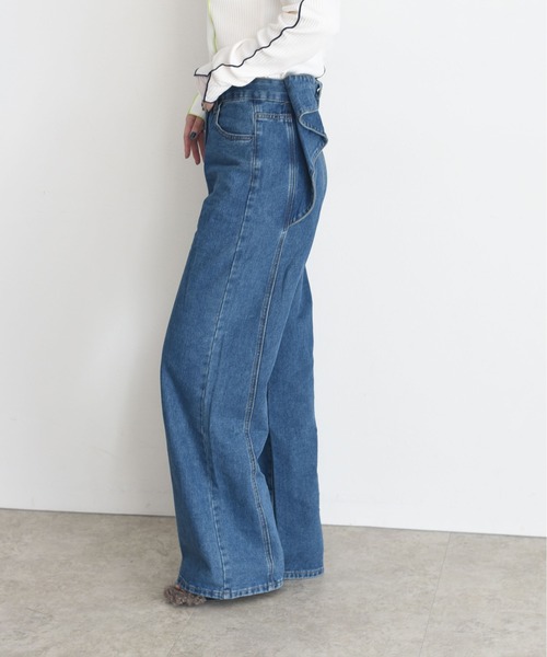 Eimee Law(エイミーロウ)の「バックリボンディテールストレートデニム(デニムパンツ・レディース・ブルー・SMALL/MEDIUM)」の7枚目の写真